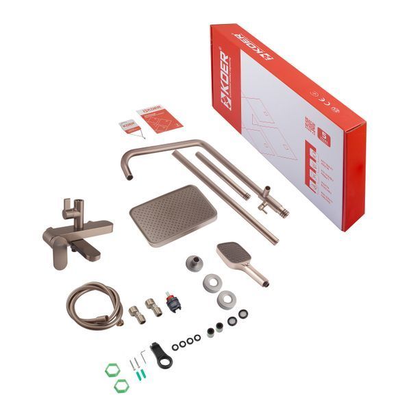 Душова колона зі змішувачем Koer KB-56030-07, 3 функції (KR5429) KR5429 фото