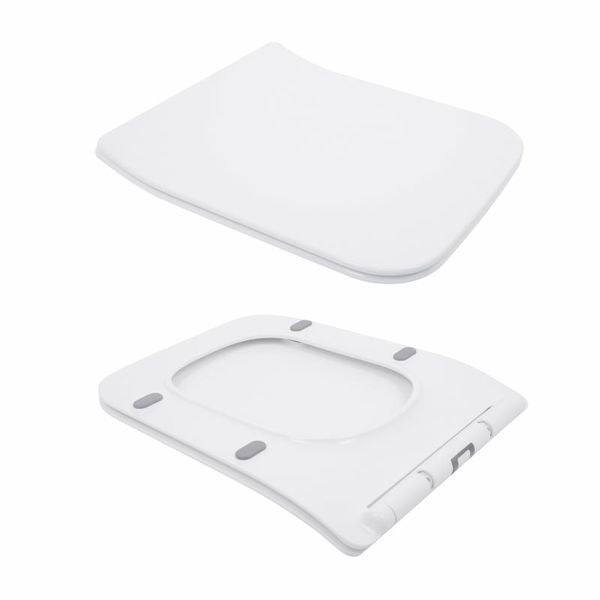 Унітаз-компакт Qtap Crow безобідковий з сідінням Soft-close QT05222170W SD00036221 фото