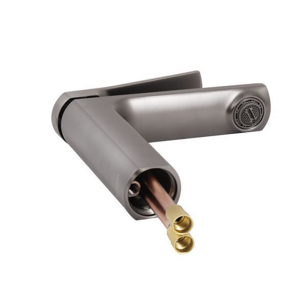 Змішувач для раковини Qtap Slavonice QTSLA270GMB45924 Gunmetal Black PVD QTSLA270GMB45924 фото
