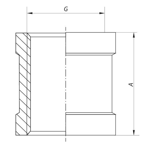 З'єднувальна муфта 1/2" (хром) Koer KF.C06.chr (KF0116) KF0116 фото