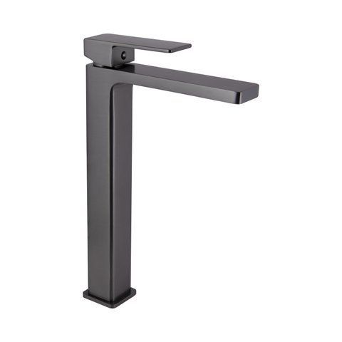 Змішувач для раковини Qtap Gemini високий QTGEM269GMB45680 Gunmetal Black PVD QTGEM269GMB45680 фото