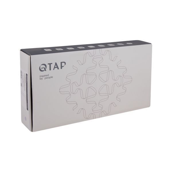 Змішувач для раковини Qtap Gemini високий QTGEM269GMB45680 Gunmetal Black PVD QTGEM269GMB45680 фото