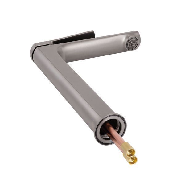 Змішувач для раковини Qtap Slavonice високий QTSLA269GMB45925 Gunmetal Black PVD QTSLA269GMB45925 фото