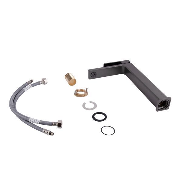 Змішувач для раковини Qtap Gemini високий QTGEM269GMB45680 Gunmetal Black PVD QTGEM269GMB45680 фото