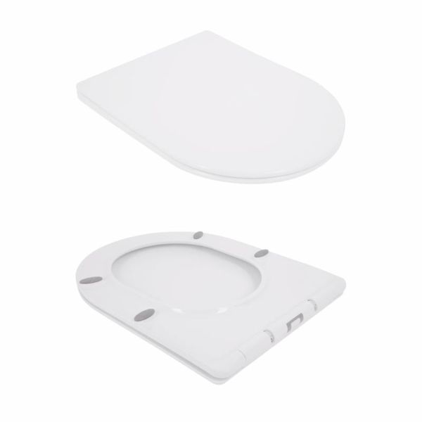 Унітаз підвісний Qtap Jay безобідковий з сідінням Soft-close QT07335176W SD00036224 фото