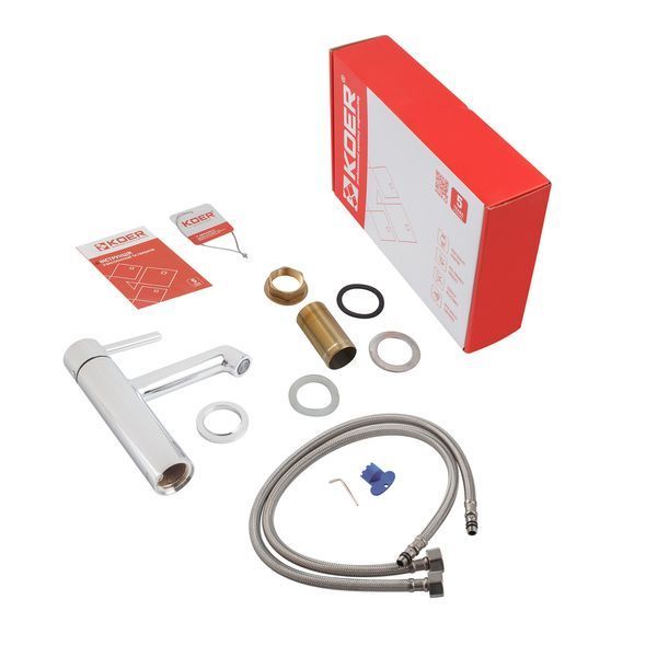Змішувач для умивальника Koer KB-10029-01 Колір хром (KR5478) KR5478 фото