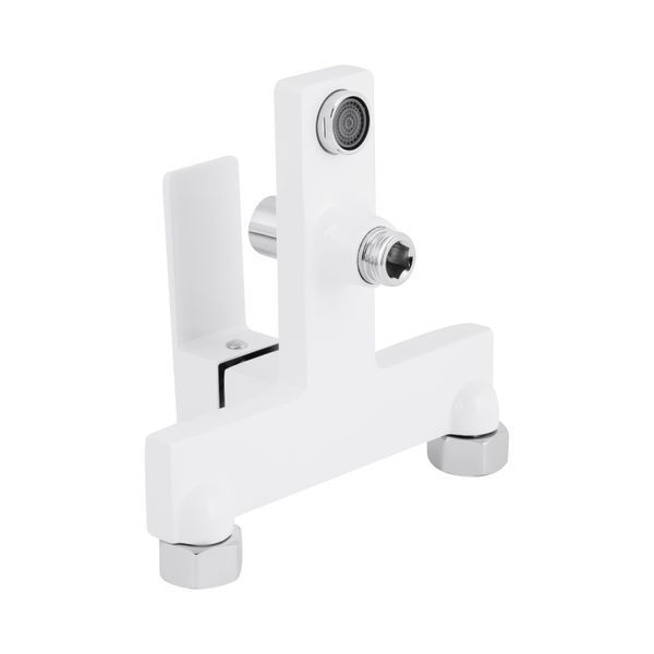 Змішувач для ванни Qtap Gemini (з душовим гарнітуром) QTGEM259CRW45683 Chrome/White QTGEM259CRW45683 фото