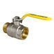 Кран кульовий KOER KR.215.G - 1 1/2" FM ГШВ YELLOW, ручка "важіль" жовта (KR0126) KR0126 фото 2