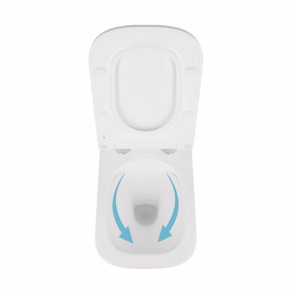 Унітаз підвісний Qtap Tern безобідковий з сідінням Soft-close QT1733052ERW SD00037240 фото