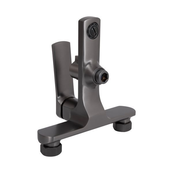 Змішувач для ванни Qtap Slavonice (з душовим гарнітуром) QTSLV259GMB48035 Gunmetal Black PVD QTSLV259GMB48035 фото
