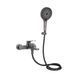 Змішувач для ванни Qtap Slavonice (з душовим гарнітуром) QTSLV259GMB48035 Gunmetal Black PVD QTSLV259GMB48035 фото 1