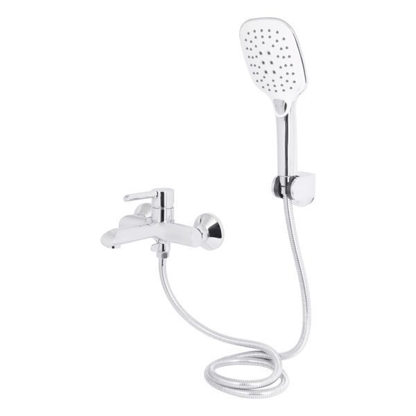 Змішувач для ванни Qtap Grand (з душовим гарнітуром) QTGRACRM006 Chrome QTGRACRM006 фото