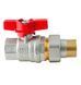 Кран з американкою Koer Extreme KE.227-20 - 3/4" ручка "метелик" червона (KR5766) KR5766 фото 3