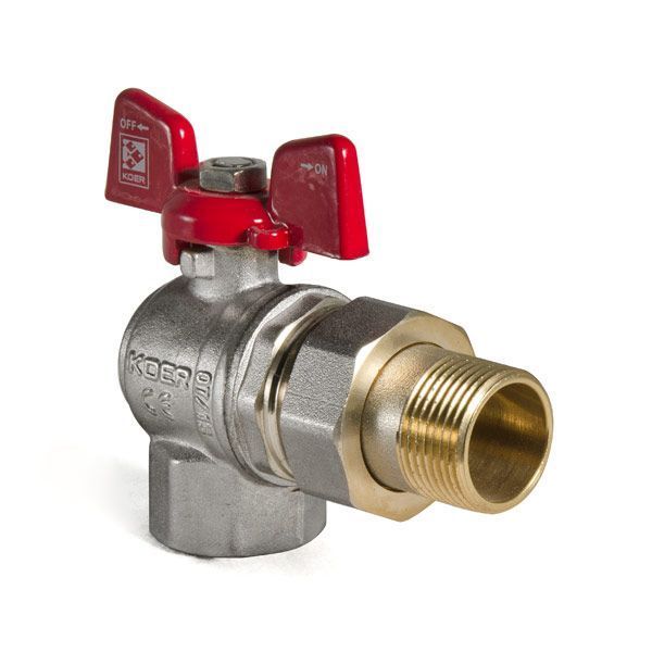 Кран з американкою 3/4" (Koer KR.228) кутовий (KR0018) KR0018 фото