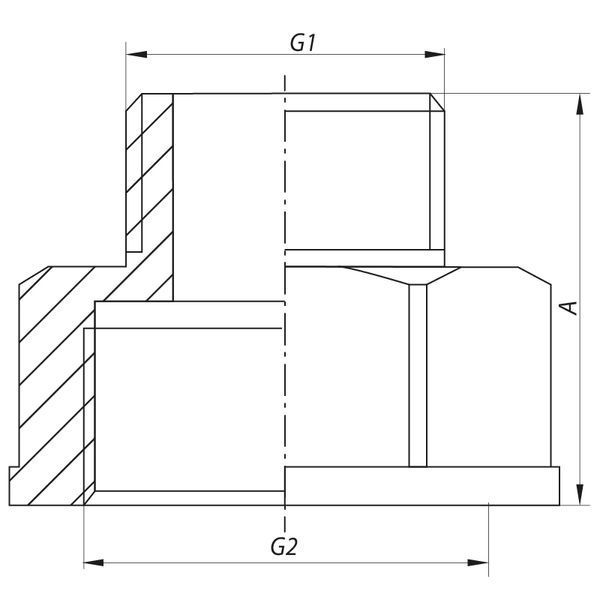 Перехідник (конектор) 1-1 / 2 "x2" Koer KF.A1620 (KF0059) KF0059 фото