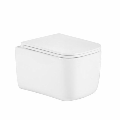 Унітаз підвісний Qtap Gemini Ultra Quiet 485&times;340&times;350 мм, White, з сидінням Slim Duroplast / Soft-close / Quick Release QTTAU26W49119 SD00055243 фото