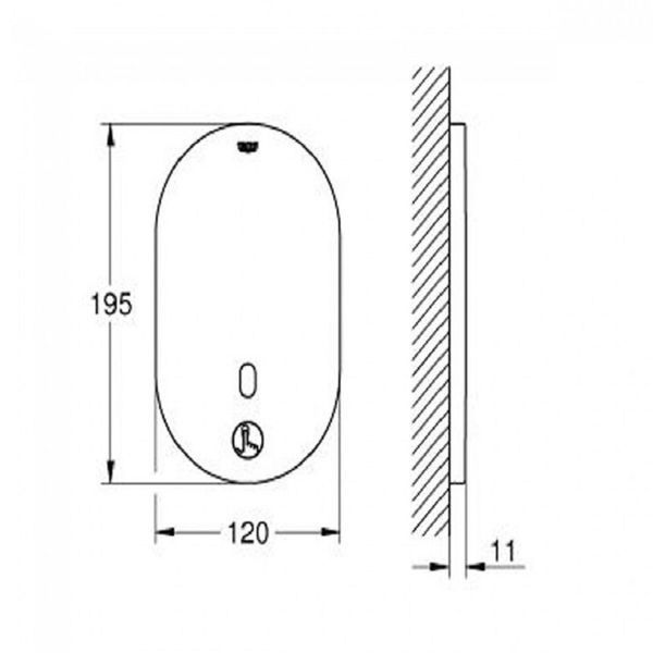 Змішувач для душу безконтактний Grohe Eurosmart Cosmopolitan (36415000) 36415000 фото
