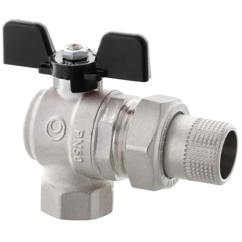 Кран з американкою Roho R106-075B - 3/4" кутовий (RO0114) RO0114 фото
