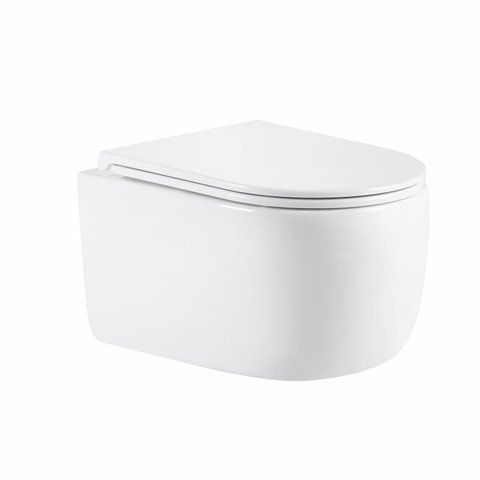 Унітаз підвісний Qtap Taurus Ultra Quiet 515&times;360&times;350 мм, White, з сидінням Slim Duroplast / Soft-close / Quick Release QTTAU26W49116 SD00055240 фото