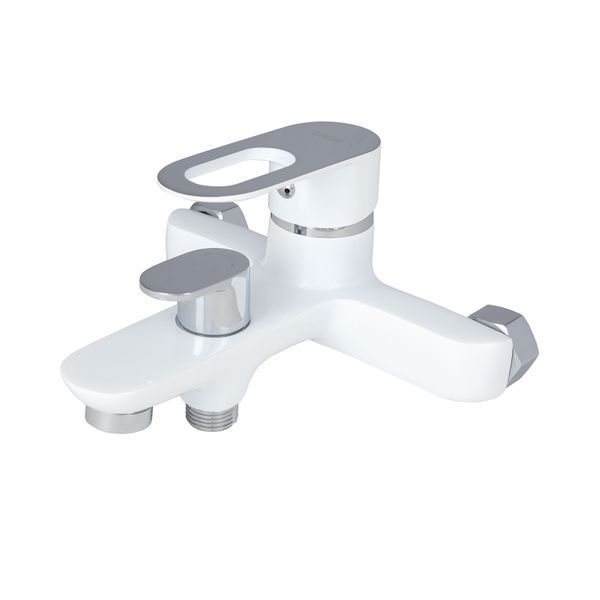 Змішувач для ванни Lidz Latwa 006 (з душовим гарнітуром) (k35) LDLAT006WHI45424 White LDLAT006WHI45424 фото