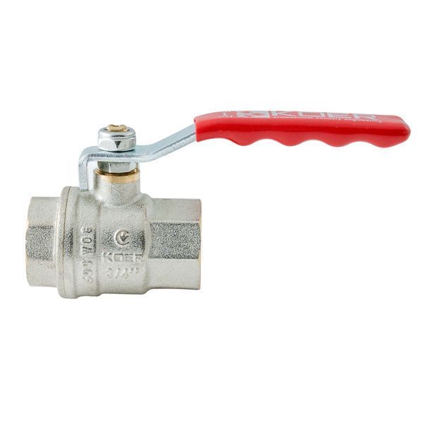 Кран кульовий ГГВ Koer Extreme KE.214-20 - 3/4" FF ручка "важіль" червона (KR5745) KR5745 фото