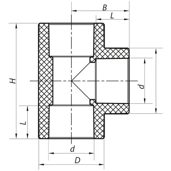 Трійник 75 PPR Koer K0198.PRO (KP2563) KP2563 фото