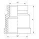 Муфта редукційна 1/2"х3 /4" (хром) Koer KF.C0608.chr (KF0122) KF0122 фото 2