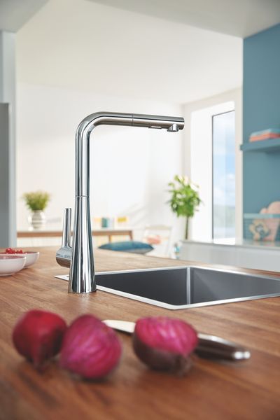 Змішувач для кухні з висувним виливом Grohe Zedra (32553002) 32553002 фото
