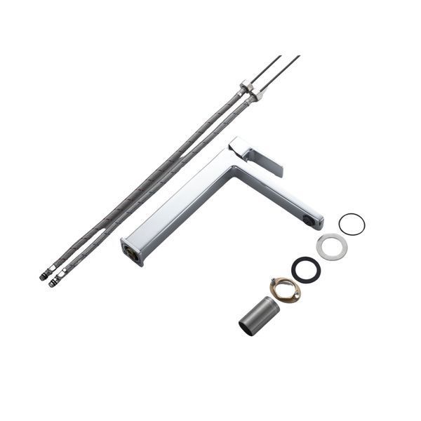 Змішувач латунний для раковини Lidz Orion 001FH високий (k25) LDORI001FHCRM48096 Chrome LDORI001FHCRM48096 фото