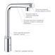 Змішувач для кухні з висувним виливом Grohe Eurosmart New (31613000) 31613000 фото 8