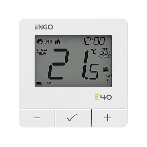 E40-230W - програмований інтернет терморегулятор ZigBee/868 МГц, 230 В, білий 926 фото