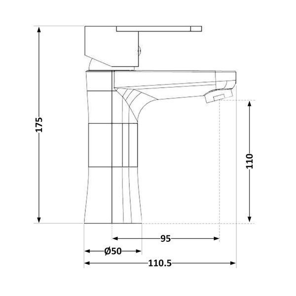 Змішувач для раковини Brinex 37W 001 BRIN37W001 фото