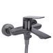 Змішувач для ванни Qtap Vlasta New (з душовим гарнітуром) QTVLA259GMB45643 Gunmetal Black PVD QTVLA259GMB45643 фото 3