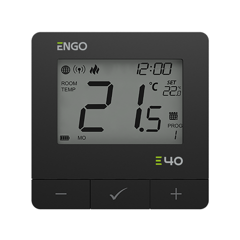 E40-230B - програмований інтернет терморегулятор ZigBee/868 МГц, 230 В, чорний 927 фото