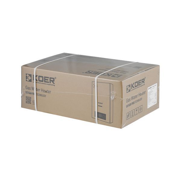 Газова колонка Koer KWH.G0110 WHITE димохідна 10 л/хв, колір білий (KR5553) KR5553 фото