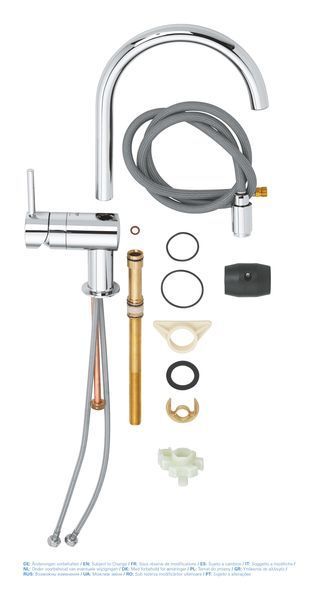 Змішувач для кухні з висувним виливом Grohe Minta (32918000) 32918000 фото