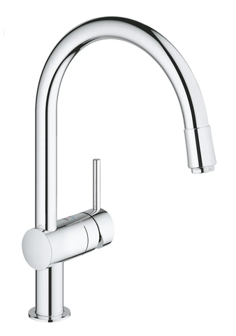 Змішувач для кухні з висувним виливом Grohe Minta (32918000) 32918000 фото