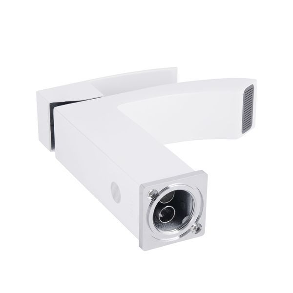 Змішувач для раковини Qtap Swan Cascada QTSWA270CRW45568 Chrome/White QTSWA270CRW45568 фото
