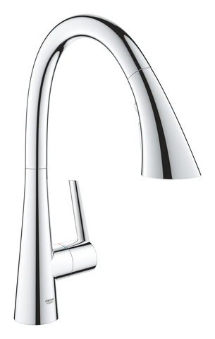 Змішувач для кухні з висувним виливом Grohe Zedra (32294002) 32294002 фото