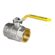 Кран кульовий KOER KR.214.G - 1 1/4" FF ГГВ YELLOW, ручка "важіль" жовта (KR0115) KR0115 фото 1