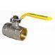 Кран кульовий KOER KR.214.G - 1 1/4" FF ГГВ YELLOW, ручка "важіль" жовта (KR0115) KR0115 фото 3