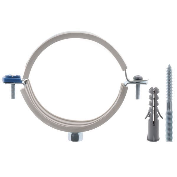 Хомут трубний оцинкований Koer KCB.10.G 3" (87-92) сірий (KR2791) KR2791 фото