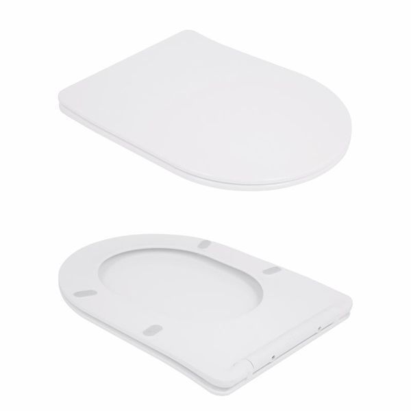 Унітаз-компакт Qtap Robin Ultra Quiet безободковий з сидінням Soft-close QT13226089AW SD00051949 фото