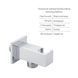 Комплект для душу Qtap Namesti Chrome: Змішувач QTNAM6025102NC + Шланг QTHADPVC120C + Лійка QTCRMB120 + Підключення QTCRMBH130 QTNAM6025102NC47550 фото 6
