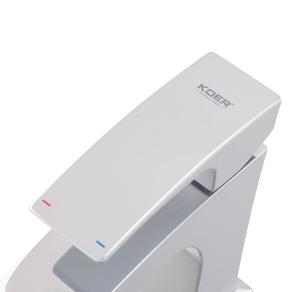 Змішувач для умивальника Koer KB-10007-04 (Колір хром+білий) (KR5149) KR5149 фото
