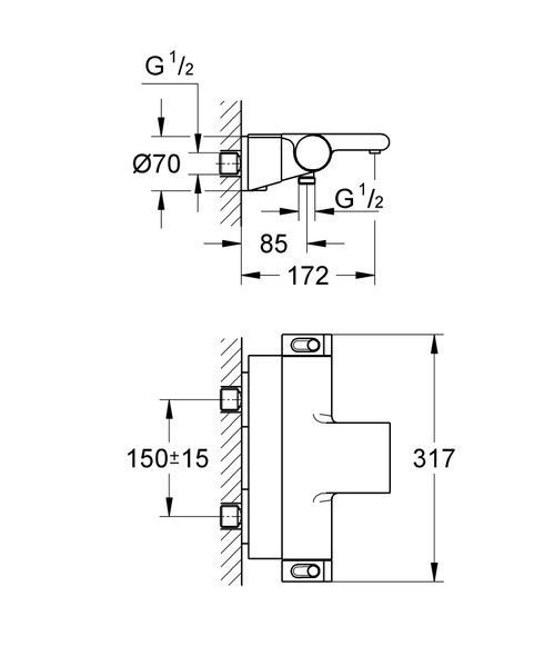 Термостат для ванни Grohe Grohtherm 2000 NEW (34464001) 34464001 фото