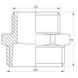 Ніпель редукційний 3/8 "x1 / 2 '' Koer KF.N0406 (KF0037) KF0037 фото 3