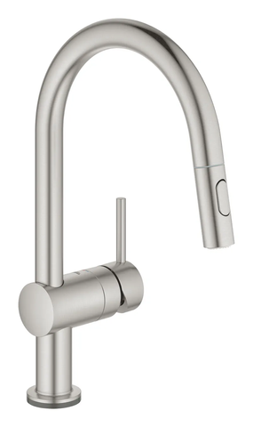 Сенсорний змішувач для кухні з висувним виливом Grohe Minta Touch (31358DC2) 31358DC2 фото