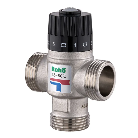 Клапан змішувальний Roho R1207-100 - 1" ЗР термостатичний (35-60*C) (RO1022) RO1022 фото