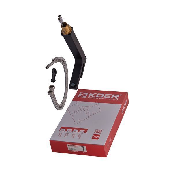 Змішувач для умивальника Koer KB-11009-05 високий (Колір чорний) (KR3501) KR3501 фото
